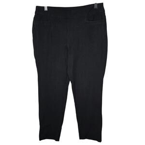 Soft Surroundings Black Pull-on Crop Capri Pants Size Petite Medium